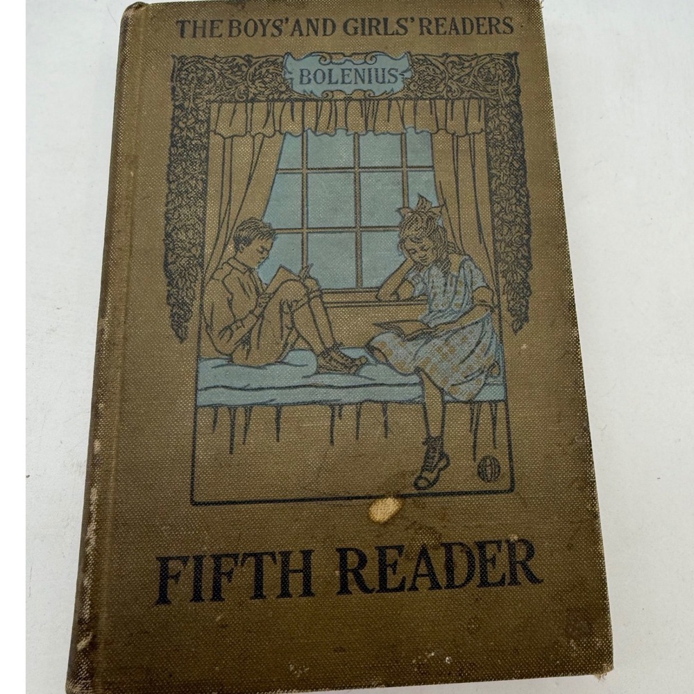 1919 Bolenius Fifth Reader Boys‎ and Girls Readers Houghton Mifflin Hardcover
